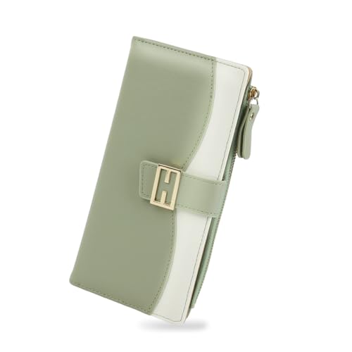 PALAY Women Purse Bag Fashion PU Purse for Women Bifold Purse for Women Large Capacity Cards Bag Cash Bag Evening Hand Bag Clutch Bag for Women Gift for Women Women, Mint Green PALAY Women Purse Bag Fashion PU Purse for Women Bifold Purse for Women Large Capacity Cards Bag Cash Bag Evening Hand Bag Clutch Bag for Women Gift for Women Women, Mint Green
